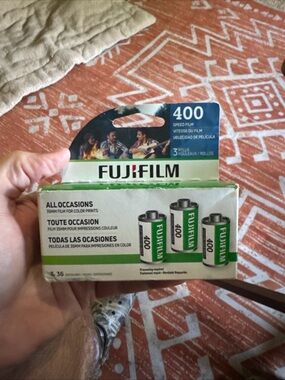 New FUJIFILM 400 ISO 35mm Film 3-Pack - 36 Exposures Each Color Print Film FRESH